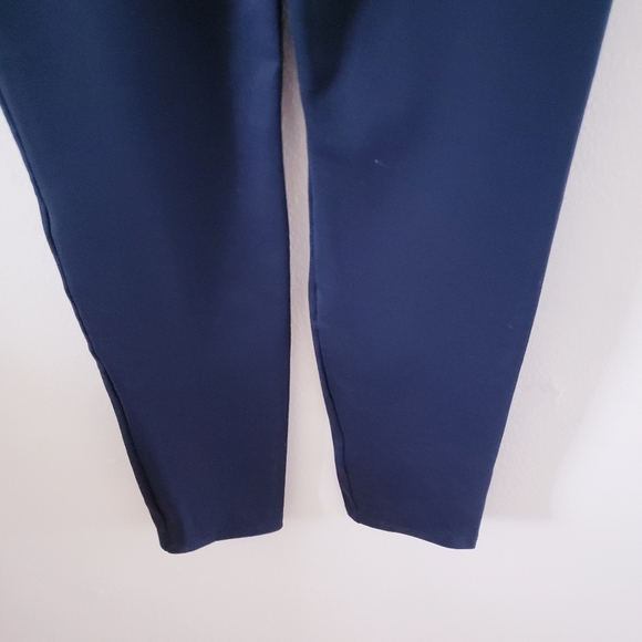 🏷BEBE LS Mesh Yoke Peplum Jumpsuit - NWT S - Picture 10 of 12